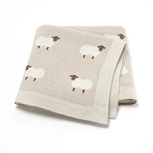 Baby Cotton Blankets Knitted Newborn Boys Girls Stroller Nursery Swaddle Wrap Cuddle Quilts 90*70cm Infant Toddler Receiving Mat