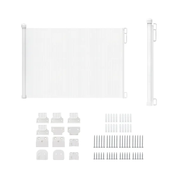 Baby pet retractable stair gates, baby safety gates for stairs, corridors, child safety gates