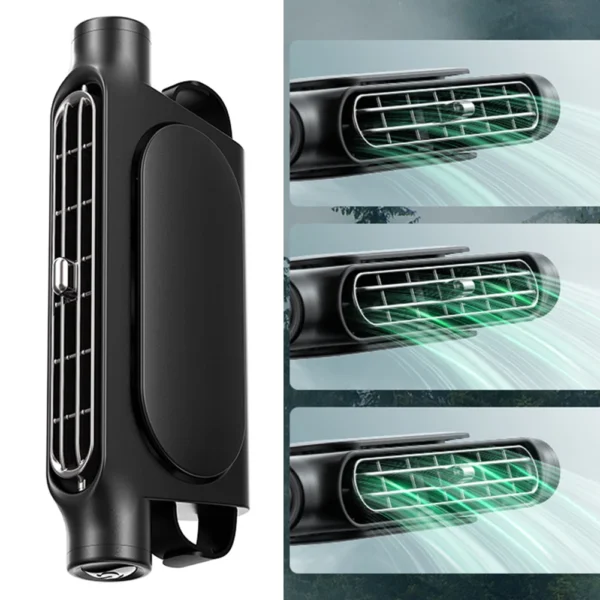 Car Headrest Cooling Air Fan 3 Speeds Adjustable Car Seat Cooling Fan USB Powered Rear Seat Ventilator Summer Car Accessories