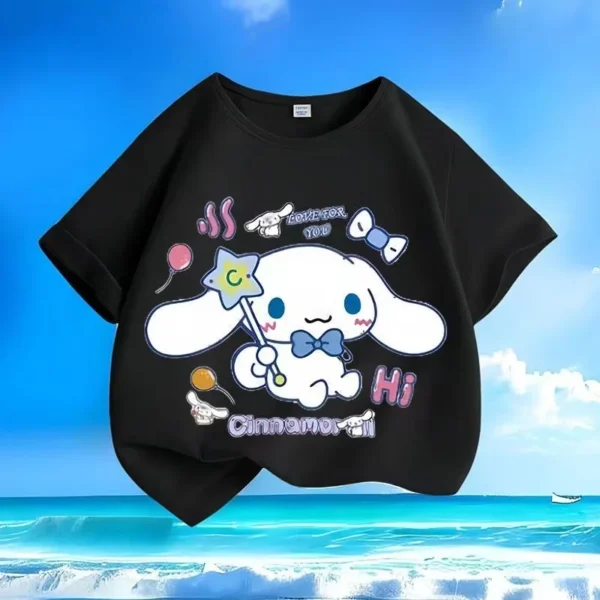 Summer Baby Girls Clothes Top Kid Boy Cartoon Printed Sweatshirts Children Fashion Fashion Pullover Short Sleeve T-shirts