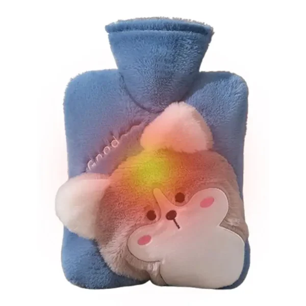 Hot Water Bottle For Winter 1000ml Hot Water Bag Winter Hot Water Bottle Large Capacity Bed Warmer Heating Pad With Soft Cover