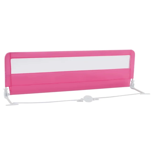 GOFLAME Toddlers Bed Rail Guard 180CM Foldable Baby Bed Rail-Pink