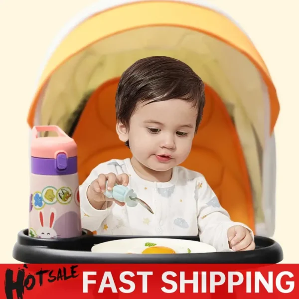3 In 1 Milk Bottle Cup Holder Antislip Universal Stroller Tray Stroller Snack Catcher and Drink Holder for Stroller Accessories
