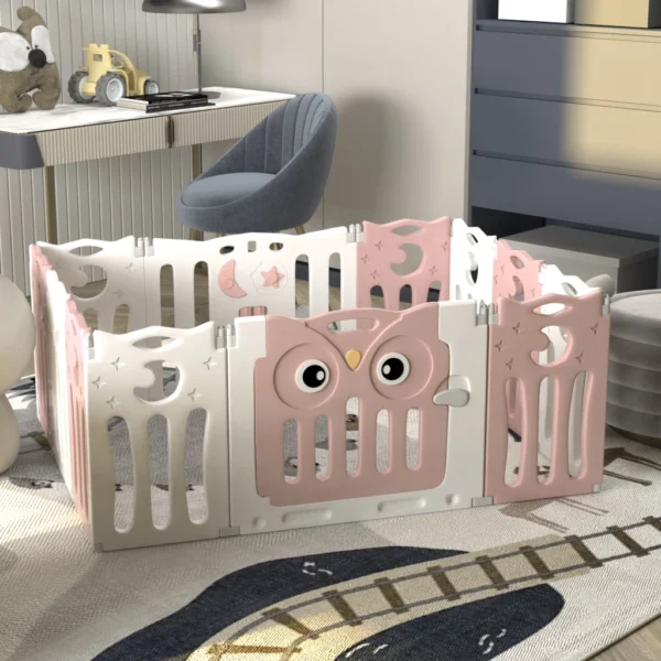 Voltsify Foldable Baby Kid Playpen 12/14/16 Panel Safety Play Yard Home Activity Center