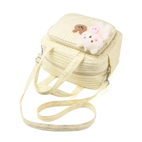 Mommy Stroller Nappy Bag Portable Cute Cartoon Multi-function Large Capacity Baby Diaper Bags with Pendant Nylon Mom Travel Tote