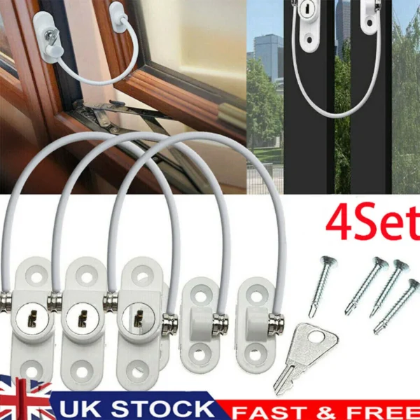 4/8pcs Safety Baby Window Lock children's Lockers Door Lock Children's Protection Limiter For Windows For Child Baby Safety